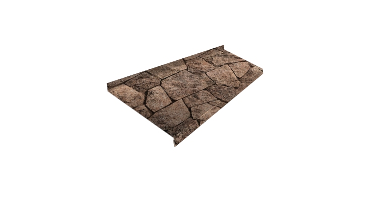 Отлив простой 200 0,45 Print Elite King Stone TwinColor (2м)