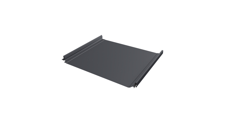 Кликфальц Pro Grand Line 0,5 PurLite Matt с пленкой на замках RAL 7024 мокрый асфальт