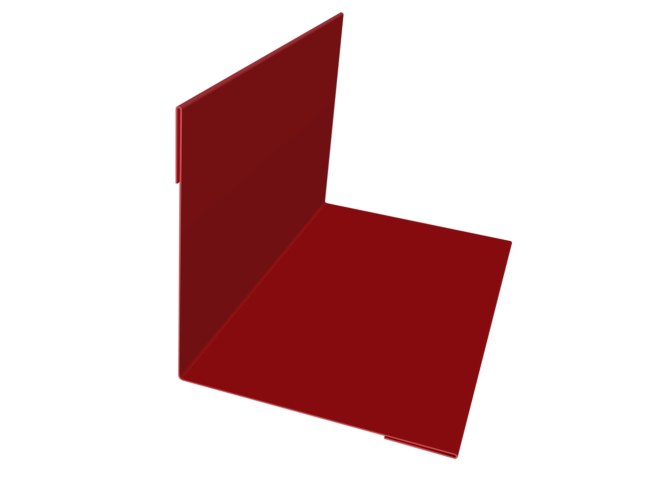 Планка угла внутреннего 110х110 Satin с пленкой RAL 3011 коричнево-красный