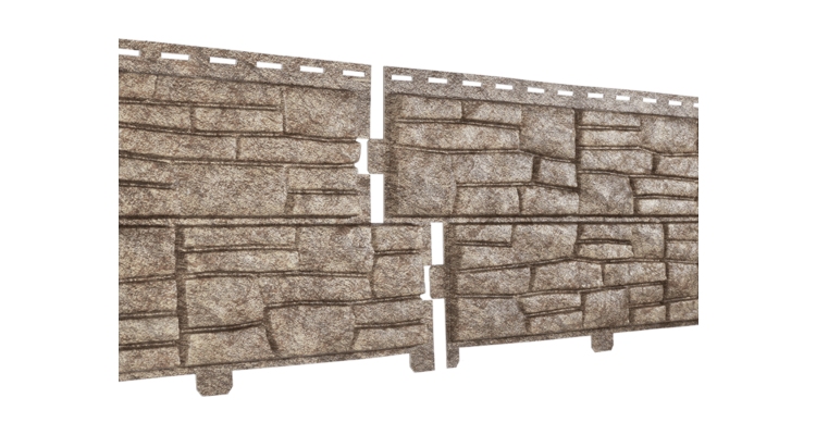 Фасадная панель Стоун-Хаус Сланец Бурый