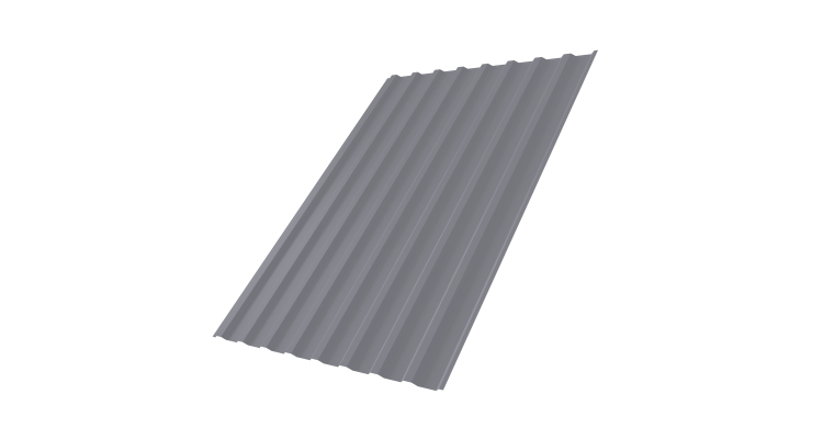 Профнастил С20В 0,45 Drap TX RAL 7004 сигнальный серый