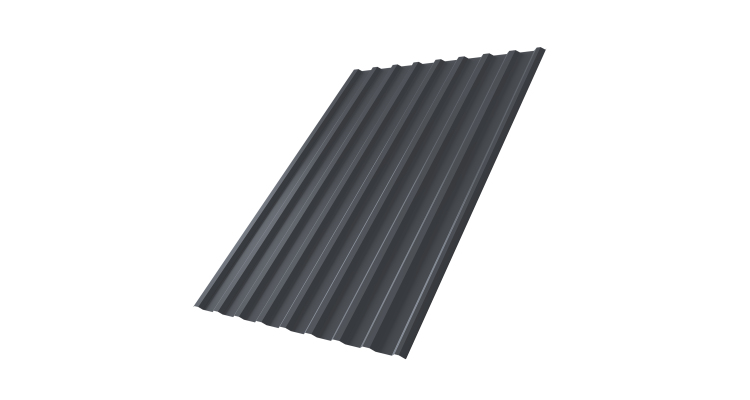 Профнастил С20R 0.45 Drap TX RAL 7024 мокрый асфальт