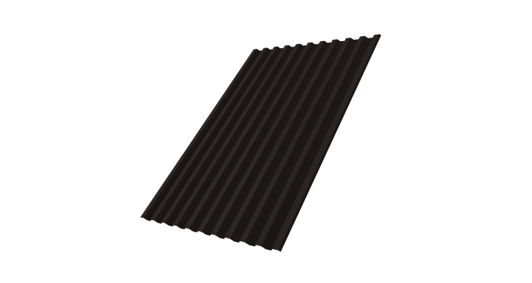 Профнастил С21R 0,5 Satin Matt TX RAL 9005 черный