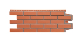 Фасадная панель GL Клинкерный кирпич Design терракотовый со швом RAL 7006