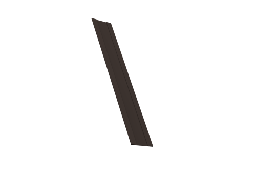 Крепежная планка жалюзи Milan, Milan Slim, Tokyo 0,45 PE-Double RR 32 темно-коричневый (2м)