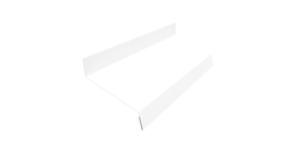 Отлив простой 50 0,4 PE с пленкой RAL 9003 сигнальный белый (3м)