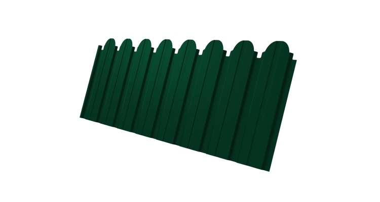 Профнастил С10B фигурный 0.45 PE RAL 6005 зеленый мох