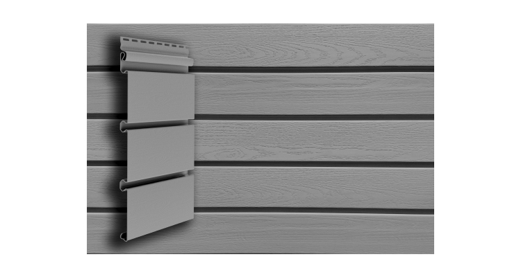 Сайдинг Архитектурный планкен Grand Line Standart серый (3,0м)