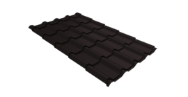 Металлочерепица камея Grand Line 0,45 Drap-double TX RAL 9005 черный