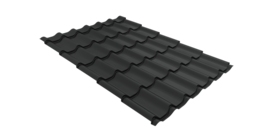 Металлочерепица кредо Grand Line 0,45 Drap ST RAL 7016 антрацитово-серый