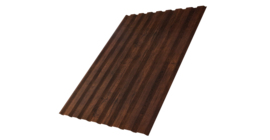 Профнастил С20A 0.45 Print-Double Premium Cherry Wood Dark F