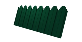 Профнастил C10B фигурный 0.45 Drap TR RAL 6005 зеленый мох