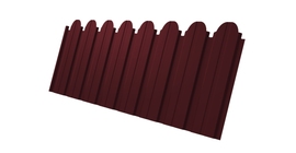 Профнастил C10B фигурный 0.5 Satin Matt TX RAL 3005 красное вино