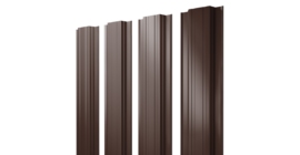 Штакетник Прямоугольный с прямым резом 0.5 Satin RAL 8017 шоколад