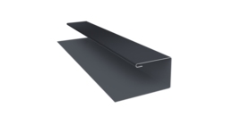 Планка П-образная Блок-хаус new 0,45 Drap TwinColor RAL 7024 мокрый асфальт (3м)