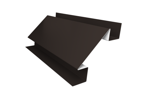 Планка угла внутреннего сложного Блок-хаус new 0,5 Drap TX RR 32 темно-коричневый (2м)