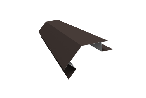 Планка угла внешнего сложного 135 градусов Блок-хаус new 0,5 Drap TX RR 32 темно-коричневый (2м)