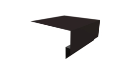 Планка околооконная сложная Блок-хаус new 200х75х27 0,5 Drap RAL 9005 черный (3м)