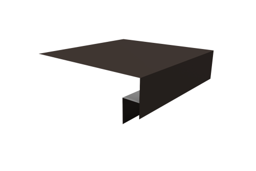 Планка околооконная сложная Блок-хаус new 250х50х27 (j-фаска) 0,45 Drap TX RR 32 темно-коричневый (2м)