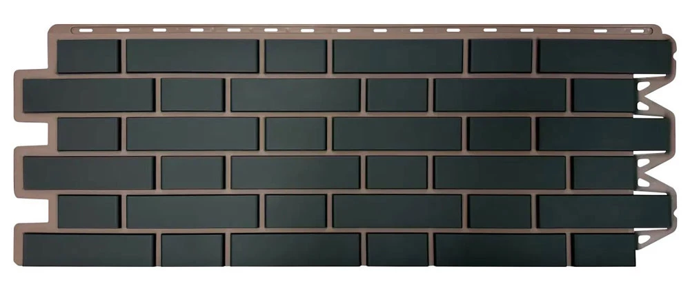 Панель Кирпич клинкерный Графитовый 1,13*0,42 м (уп-ка 10 шт.)