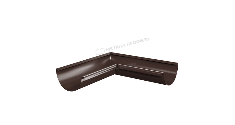 Угол желоба внутренний Металл Профиль GRANDSYSTEM D125х90 градусов RAL 8017