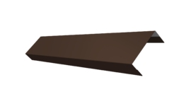 Ламель лицевая 50 забора жалюзи Texas 0.45 PE-Double с пленкой RAL 8017 шоколад