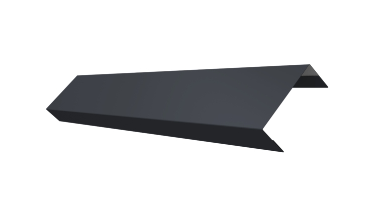 Ламель обратная 50 забора жалюзи Texas 0.5 PurPro с пленкой RAL 7024 мокрый асфальт