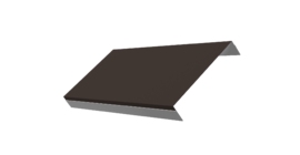 Ламель обратная 150 забора жалюзи Texas 0.45 PE с пленкой RR 32 темно-коричневый