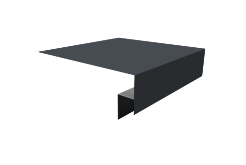 Планка околооконная сложная Экобрус Grand Line 200х50х25 0,5 Satin с пленкой RAL 7024 мокрый асфальт (2м)