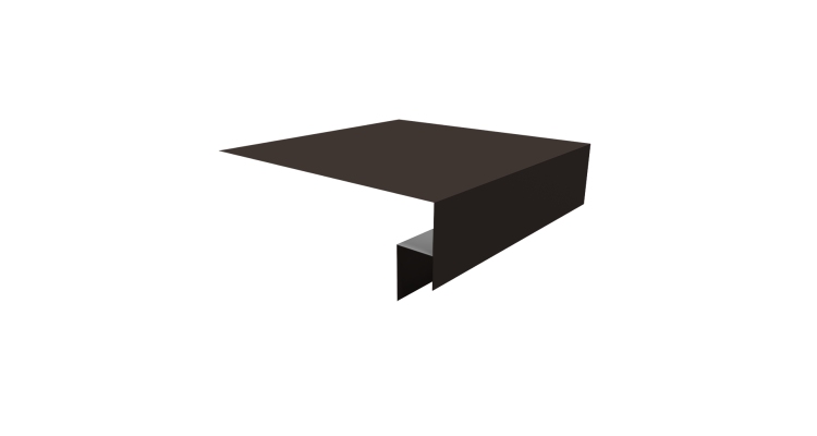 Планка околооконная сложная Экобрус Grand Line 250х50х25 0,45 Drap TR RR 32 темно-коричневый (2м)