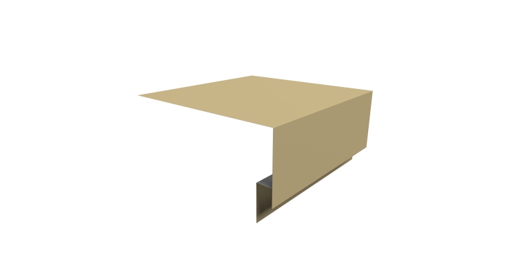 Планка околооконная сложная Экобрус Grand Line 250х75х25 0,45 PE с пленкой RAL 1014 слоновая кость (2м)