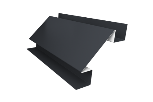 Угол внутренний сложный 75мм 0,5 Drap TX RAL 7024 мокрый асфальт (3м)