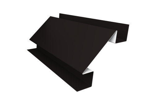 Угол внутренний сложный 75мм 0,5 Drap TX RAL 9005 черный (3м)