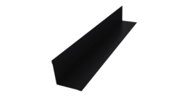 Угол внутренний 30х30 0,5 Satin с пленкой RAL 9005 черный (3м)