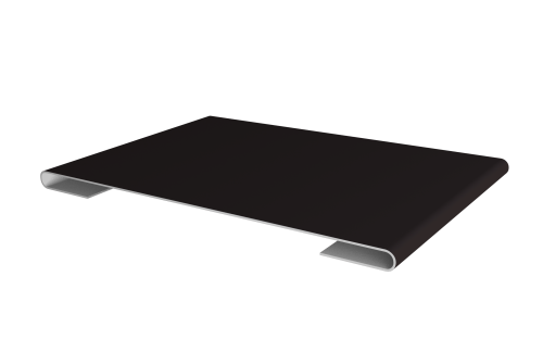 Планка стыковочная 0,5 Satin Matt RAL 9005 черный (3м)