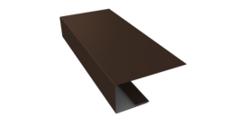 J-Профиль 18мм 0,45 Drap TX RAL 8017 шоколад (2м)