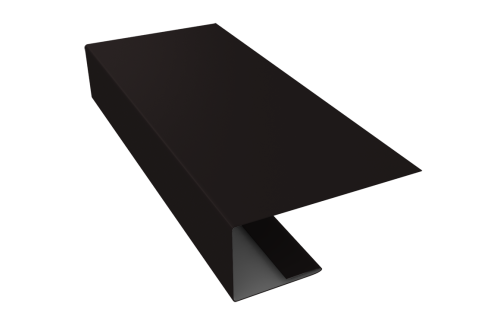 J-Профиль 18мм 0,5 Satin Matt RAL 9005 черный (3м)