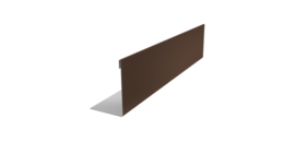Нащельник 125 Texas 25х35 0,5 Satin Matt RAL 8017 шоколад (L2,0)