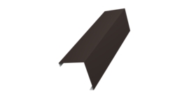 Декоративная накладка на столб универсальная угловая 80х80 для забора жалюзи 0,5 Drap RR 32 темно-коричневый (2м)