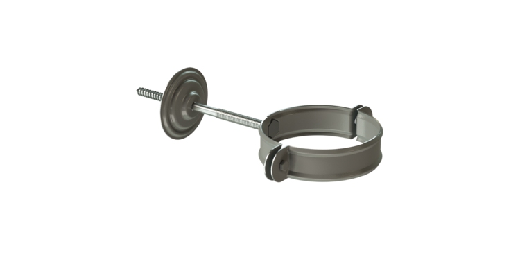 Хомут для водосточной трубы Stal Premium, графит