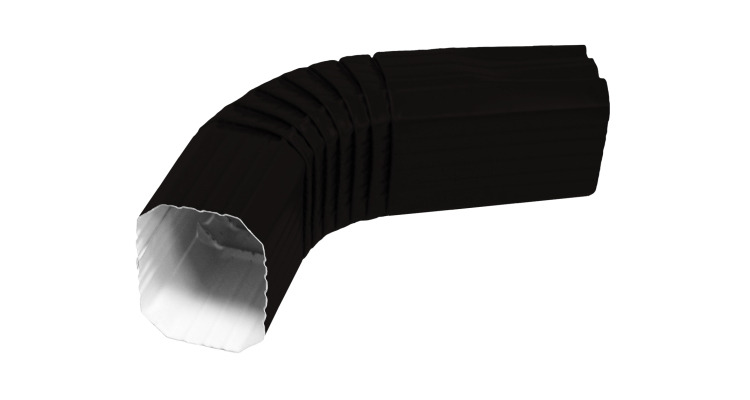 Колено прямоугольное Vortex Matt RAL 9005